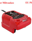 18V 22V Li-ion Battery Charger Fast Charging Replacement for Makita, Milwaukee, Dewalt, Bosch EU/US Plug.