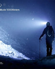 High-Quality 5 LED Rechargeable Flashlight with Built-in Battery Strong Light Headlamp for Camping, Adventure, and Fishing.