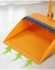 Kitchen & Office Folding Broom Dustpan Set – Dual-Use Household Cleaning Tools for Dry & Wet Messes | Non-Stick Design.