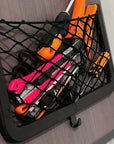 Elastic Net Cargo Mesh Organizer Vehicle Seat Back Storage for Bus, Camper, SUV, RV & Caravan.