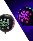 10PCS 12-Inch Glow in the Dark Fluorescent Balloons - Heart Latex Party Decor.