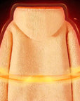 Men’s Double-Layer Fleece Hooded Jacket.