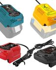 18V 22V Li-ion Battery Charger Fast Charging Replacement for Makita, Milwaukee, Dewalt, Bosch EU/US Plug.