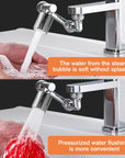 Adjustable Kitchen Sink Tap Nozzle with Multi-Flow Modes.