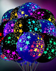 10PCS 12-Inch Glow in the Dark Fluorescent Balloons - Heart Latex Party Decor.