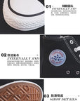 High Top Canvas Shoes for Women & Men – Trendy Korean Style, Comfortable Couple Sneakers.