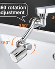 Adjustable Kitchen Sink Tap Nozzle with Multi-Flow Modes.