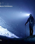 High-Quality 5 LED Rechargeable Flashlight with Built-in Battery Strong Light Headlamp for Camping, Adventure, and Fishing.