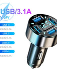 66W-250W Fast Car Charger | PD & QC3.0 | 6-Port Cigarette Lighter Adapter.
