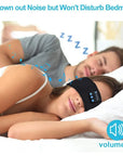 Bluetooth Sports & Sleep Headband Wireless Music Eye Mask, Elastic Headset.