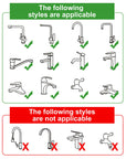 Adjustable Kitchen Sink Tap Nozzle with Multi-Flow Modes.