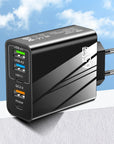 65W Fast Charger with PD & 3 USB Ports – Multi-Interface Travel Adapter 3.1A.