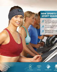 Bluetooth Sports & Sleep Headband Wireless Music Eye Mask, Elastic Headset.