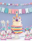 Unicorn Birthday Party Disposable Tableware Kids Party Supplies and Girl's Birthday Supplies.