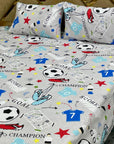 King Size Pure Cotton Bedsheets - Export Quality 3pc Set.