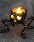 Halloween Skull Light-Up Decor | Manual Atmosphere Prop for Spooky Layouts