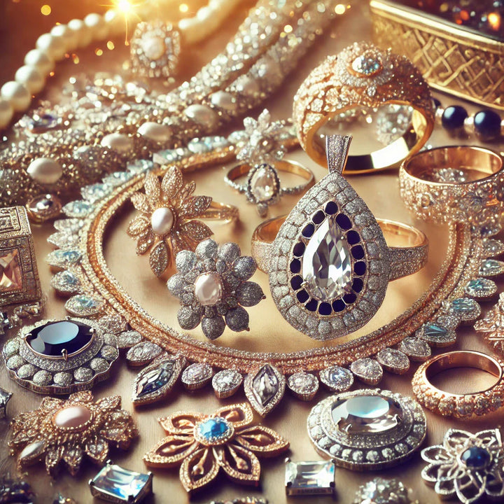 Explore our elegant jewelry collection featuring unique designs and styles. Find the perfect piece to complement your look and shop now for timeless elegance.