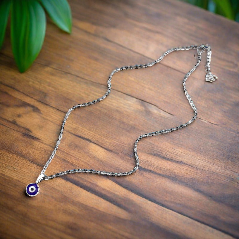 Evil Eye Pendant Black Short Necklace Wax Rope Clavicle Chain Stall Jewelry