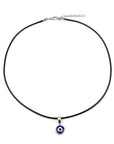 Evil Eye Pendant Black Short Necklace Wax Rope Clavicle Chain Stall Jewelry