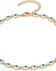 Evil Eye Choker Necklace Dainty Or Gold