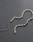 Evil Eye Choker Necklace Dainty Or Gold