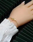 EVIL EYE Hand Tree Turkish Gold Color Adjustable Bracelet Fashion Jewelry