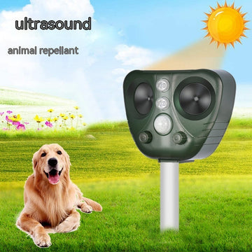 Solar-Powered Ultrasonic Animal Repeller | Keep Mice, Dogs, and Cats Away Safely