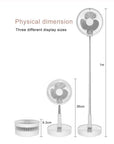 Powerful & Portable Fan: 7200mAh Battery, 4 Speeds, Quiet, for Home, Office & Outdoor Adjustable Height