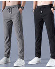 Men's Loose Fit Drawstring Pants Thin Casual Korean Style Sweatpants