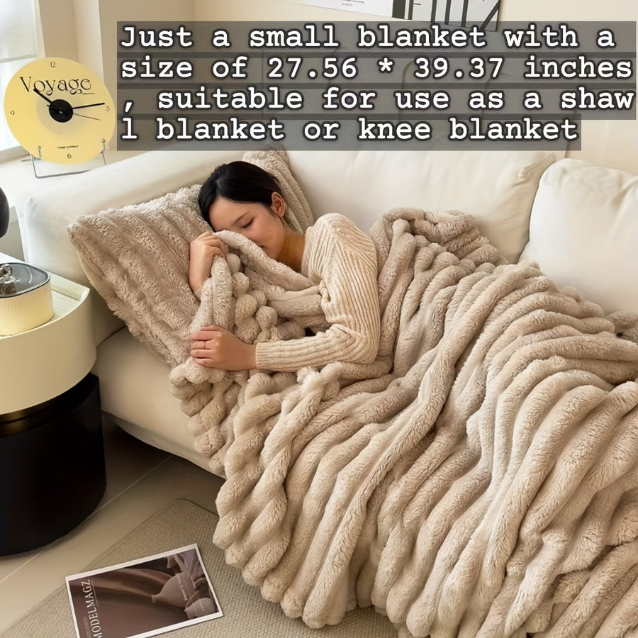 All-Season Comfort: Designed for year-round use, keeping you warm in winter and cozy in summer.
Luxurious Material: Crafted from 100% premium polyester, offering an ultra-soft, plush feel.
Elegant Design: Features a striped knit pattern in a chic mixed-color palette, perfect for modern home décor.
Perfect Weight & Warmth: With a fabric density of 300-350 g/㎡, it provides the ideal balance of warmth and breathability.
Quality Craftsmanship: Made with expert knitting techniques for durability and long-lasting