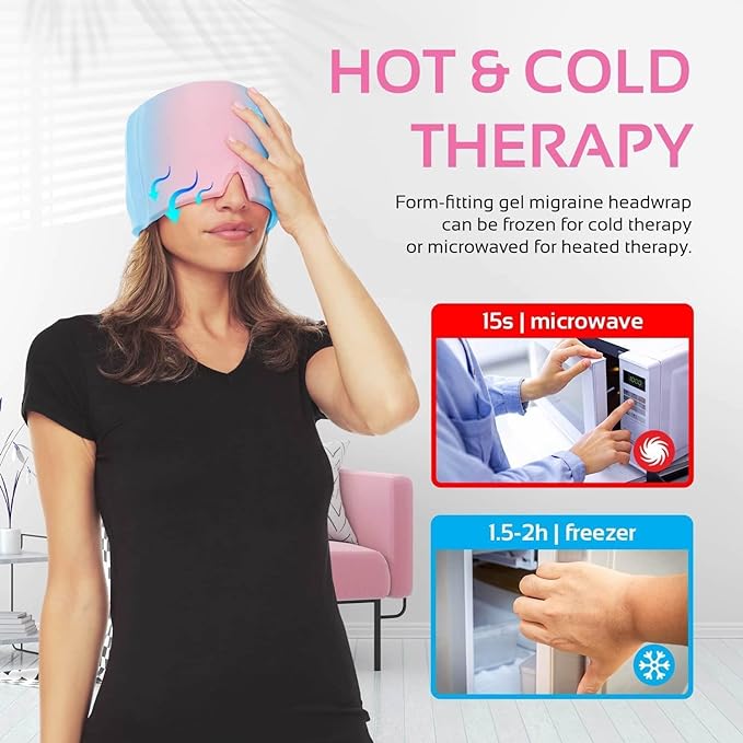 hot and cold therapy Migraine Relief Cap