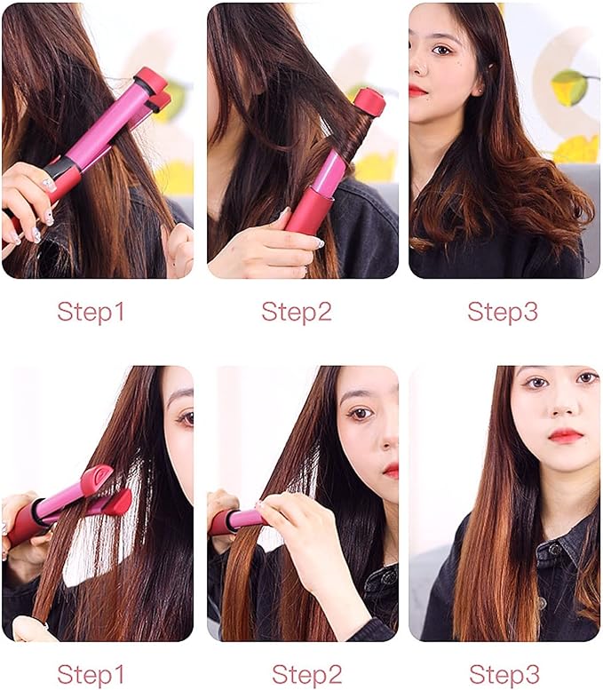 Telescopic Hair Straightener Portable for Dry and Wet Hair