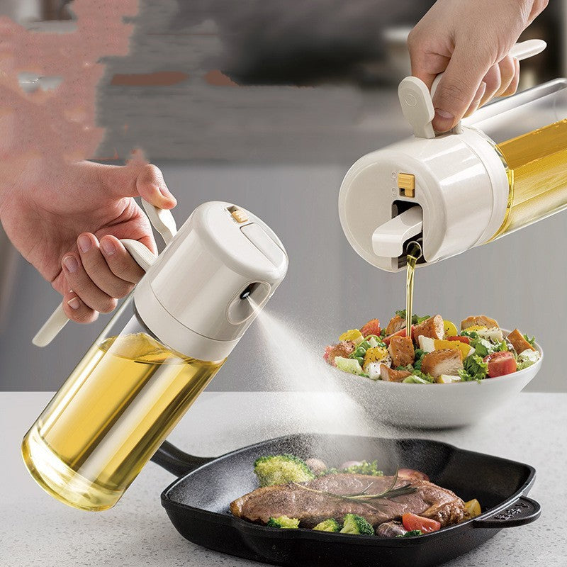 2-in-1 Oil Sprayer & Dispenser - Perfect for Cooking & BBQ