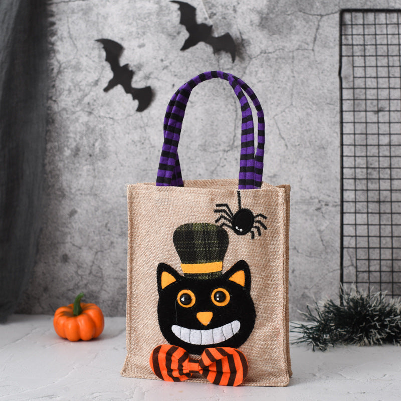 Creative Halloween Tote Bag for Kids | Witch, Skull, Pumpkin Gift & Candy Handbag