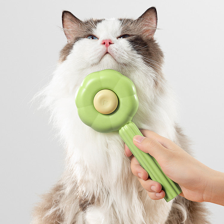 Self-Cleaning Cat Brush for Shedding & Grooming