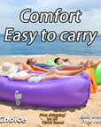 Inflatable Air Sofa: Portable Lounger for Camping, Festivals & Relaxation