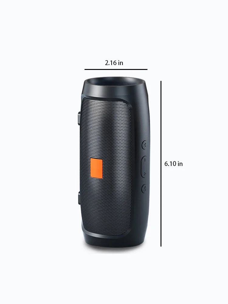 Portable Bluetooth Speaker with Dual Stereo, FM Radio, TF/USB Playback, and Subwoofer Sound
