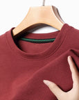 Men's Casual Waffle Knit Short Sleeve T-Shirt Round Neck Design
