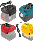 18V 22V Li-ion Battery Charger Fast Charging Replacement for Makita, Milwaukee, Dewalt, Bosch EU/US Plug