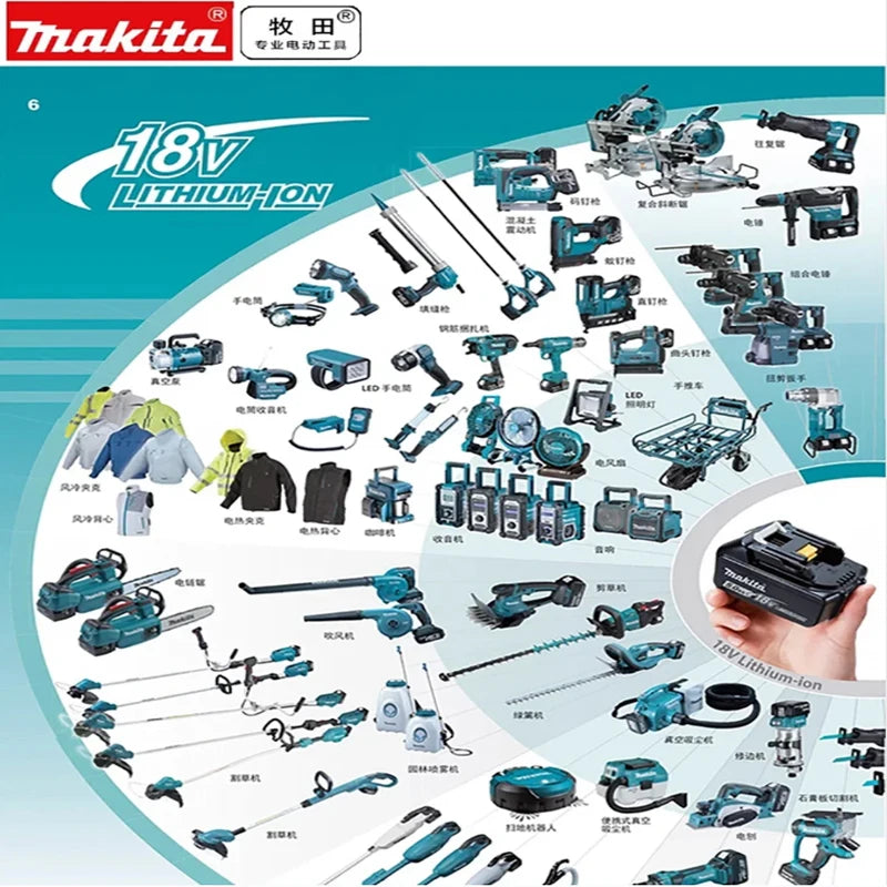 100% original Makita 18V 9.0Ah Rechargeable Battery ,For Makita BL1830 BL1830B BL1840 BL1840B BL1850 BL1850B Power Tools Battery