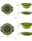Silicone Vegetable and Fruit Cleaning Basket, Foldable Water Filter Net for Kitchen Drainage, Multi-Function Washing Tool.