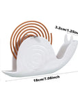 1PC Snail Design Coil Burner Holder Animal Incense Coil Holder Coil Vertical Stand Support Base Coil Rack Home For Living Room