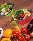 Foldable Kitchen Drain Basket – Eco-Friendly Silicone Fruit & Vegetable Washing Colander

This collapsible drain basket is perfect for washing fruits, vegetables, and salads. Made from durable PP+TPR material, it features a space-saving, foldable design that makes it easy to store without taking up valuable kitchen space. Available in vibrant Red, Orange, and Green, it is non-stick, easy to clean, and ideal for everyday use.

Key Features:

Eco-Friendly & Durable: Made from non-toxic, long-lasting materials