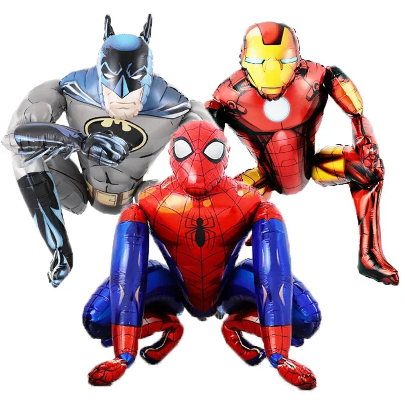 Shop 3D Spiderman and Iron Man Foil Balloons for the ultimate superhero-themed party! Perfect for Spiderman birthday decorations, Iron Man party supplies, and baby shower decor. Add Marvel character balloons to your kids' party for a fun and memorable celebration. Explore our superhero-themed party decorations today!