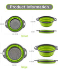 Silicone Vegetable and Fruit Cleaning Basket, Foldable Water Filter Net for Kitchen Drainage, Multi-Function Washing Tool.