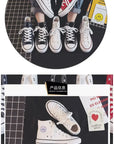 High Top Canvas Shoes for Women & Men – Trendy Korean Style, Comfortable Couple Sneakers