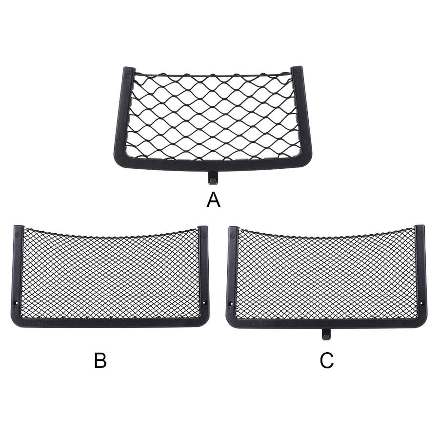 Elastic Net Cargo Mesh Organizer Vehicle Seat Back Storage for Bus, Camper, SUV, RV & Caravan