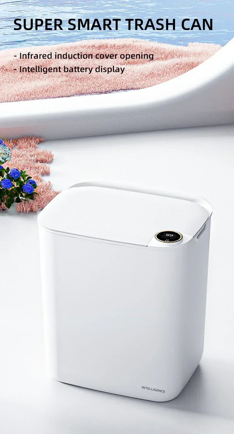 Smart Sensor Trash Bin 18L - Automatic, Rechargeable Wastebasket