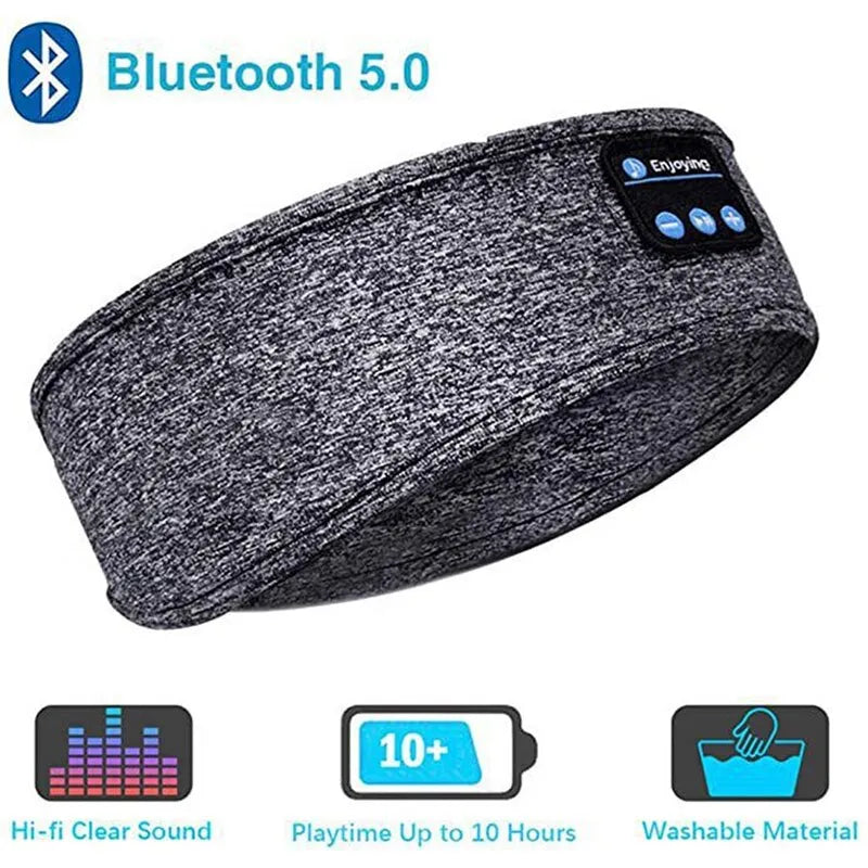 Sports & Sleep Headband, Wireless Music Eye Mask, Elastic Headset