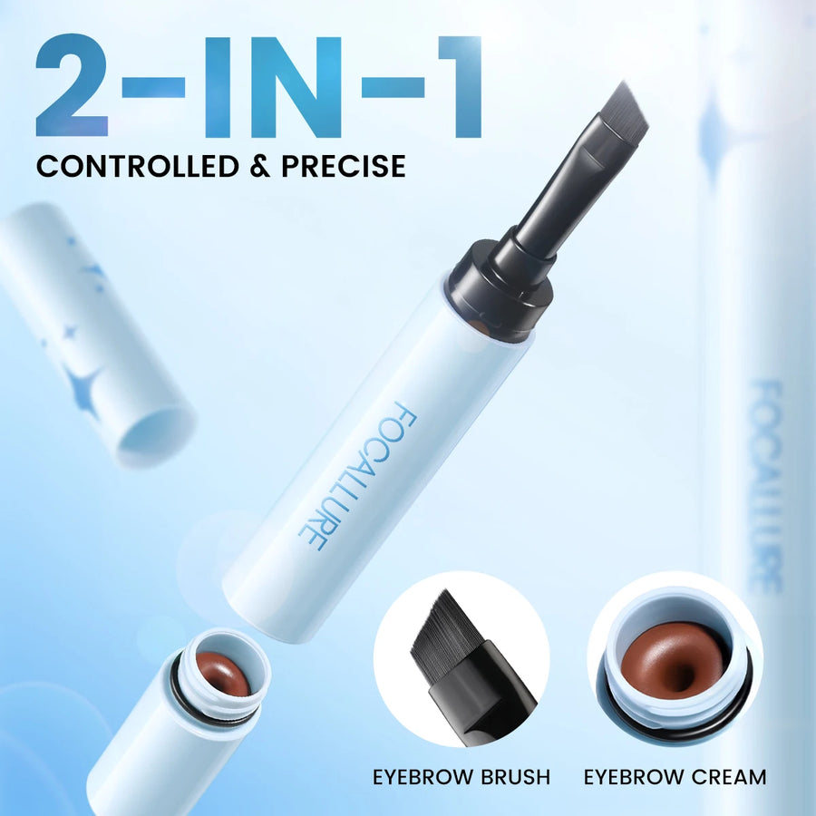 3D Eyebrow Gel Cream 2 In 1 Eyeliner Pencil 3 Colors Waterproof Long-lasting Eyebrow Pomade Enhancers Makeup Cosmetics